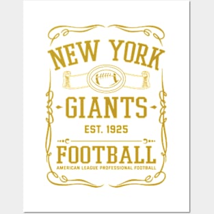 Vintage Giants American Football Posters and Art